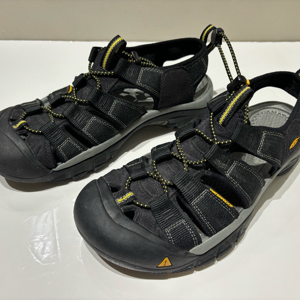 Keen Black and Gray Sandals with Protective Toe Bumper